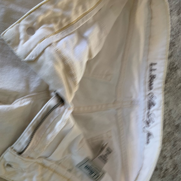 L. L. Bean Cream Denim Jeans women’s size 12 pants - Picture 10 of 12